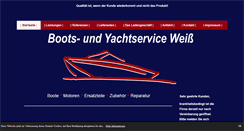 Desktop Screenshot of bootsservice-weiss.de